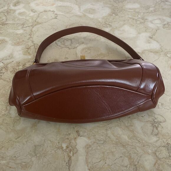 Vintage Leather Satchel London Made England Brown - Picture 5 of 16